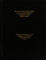 The new product selection process of retail buying committees : an analysis of group decision-making