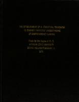 The establishment of a conceptual framework to enhance educators' understanding of comprehensive planning