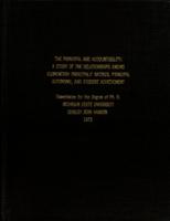 The principal and accountability : a study of the relationships among elementary principals ratings, principal autonomy, and student achievement