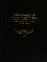 The effects of high analysis soluble fertilizers as interrelated with environmental conditions and cultural practices on the growth and yield of vegetables with special reference to the tomato