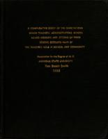 A comparative study of the expectations which teachers, administrators, school board members and citizens of three school districts have of the teacher's role in school and community