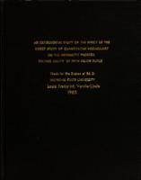 An experimental study of the effect of the direct study of quantitative vocabulary on the arithmetic problem solving ability of fifth grade pupils