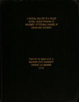 A critical analysis of a Police-School Liaison Program to implement attitudinal changes in junior high students