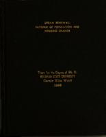 Urban renewal : patterns of population and housing change