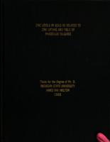 Zinc levels in soils as related to zinc uptake and yield of Phaseolus vulgaris