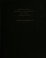 Andrew W. Mellon, Secretary of the Treasury, 1921-1932 : a study in policy