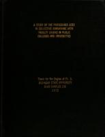 A study of the procedures used in collective bargaining with faculty unions in public colleges and universities