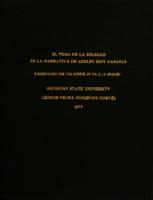 El tema de la soledad en la narrative de Adolfo Bioy Casares