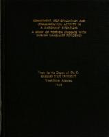 Commitment, self-evaluation and communication activity in a dissonant situation : a study of foreign students with English language deficiency