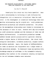 Man-machine relationships, attitudes toward work and meanings in the work role