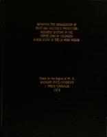 Improving the organization of fruit and vegetable production-assembly systems in the coffee zone of Colombia : a case study in the La Mesa region