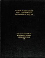 Assessment of genetic variation in a multi-plantation test of half-sib families of Scotch pine