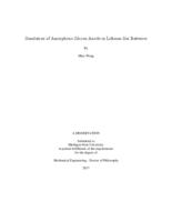 Simulation of amorphous silicon anode in lithium-ion batteries