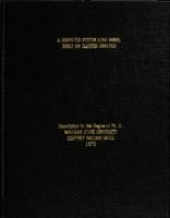 A computer system load model based on cluster analysis