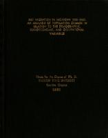 Net migration in Michigan 1950-1960 : an analysis of population change in relation to the demographic, socioeconomic, and occupational variables