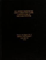 Socio-economic organization and change in Korean fishing villages : a comparative study of three fishing communities