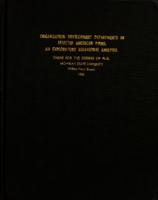 Organization development departments in selected American firms : an exploratory behavioral analysis