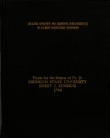 Selected affective and cognitive characteristics of student disciplinary offenders