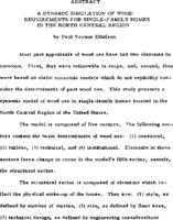 A dynamic simulation of wood requirements for single-family homes in the north central region