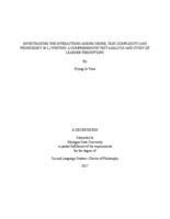 Investigating the interactions among genre, task complexity, and proficiency in L2 writing : a comprehensive text analysis and study of learner perceptions