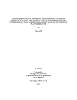 Linking observation of coworkers' organizational citizenship behavior with one's own organization citizenship behavior and psychological strain : a longitudinal study based on the theory of planned behavior