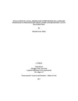 Evaluation of a dual-generation intervention on language processing in preschoolers from lower socioeconomic status backgrounds