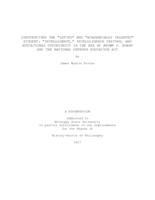 Constructing the "gifted" and "academically talented" student : "intelligence," intellligence testing, and educational opportunity in the era of Brown v. Board and the National Defense Education Act