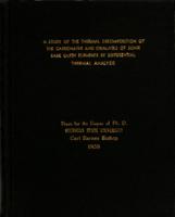 A study of the thermal decomposition of the carbonates and oxolates of some rare earth elements by differential thermal analysis