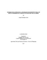 Information, knowledge, and demand for substitute health inputs : experimental evidence of pesticide use in Zambia