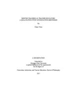 Mentor teachers as teacher educators : a qualitative study of educative mentoring