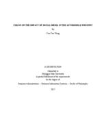 Essays on the impact of social media in the automobile industry