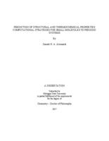 Prediction of structural and thermochemical properties : computational strategies for small molecules to periodic systems