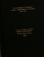 The Democracy's railroads : internal improvements in Michigan, 1825-1846