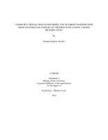 Community mental health providers' use of parent training with Medicaid-enrolled families of children with autism : a mixed methods study