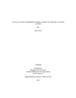 An evaluation of preference displacement in individuals with autism