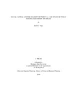 Social capital and the built environment : a case study of public housing in Saginaw, Michigan