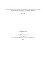 When all is said, what's done? : how office and administrative support staff contribute to public university missions