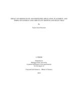 Impact of seeding rate and fertilizer application, placement, and timing on soybean and corn plant growth and grain yield