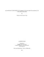 Quantifying water effects on thermal inactivation of salmonella in low-moisture foods