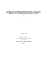 Towards a multi-component intervention approach to preschool peer mediated interventions : effects of self-management and video modeling on social communication of children with ASD