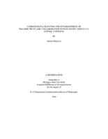 Conditions facilitating the establishment of teacher trust and collaboration in post-Soviet versus U.S. school contexts