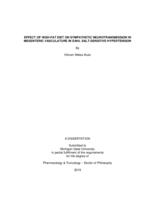 Effect of high-fat diet on sympathetic neurotransmission in mesenteric vasculature in dahl salt-sensitive hypertension