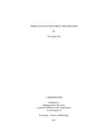 Three essays in industrial organization