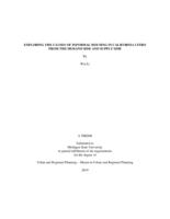 Exploring the causes of informal housing in California cities from the demand side and supply side