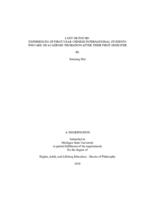 Lost or found : experiences of first-year Chinese international students who are on academic probation after their first semester