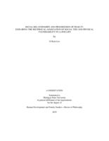 Social relationships and progression of frailty : exploring the reciprocal association of social ties and physical vulnerability in later life