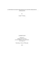 A comparison of eight-week resistance training programs in adolescents