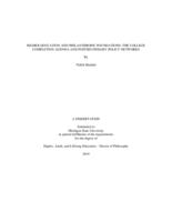 Higher education and philanthropic foundations : the college completion agenda and postsecondary policy networks