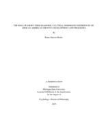 The role of short-term diasporic cultural immersion experiences on African American identity development and processes