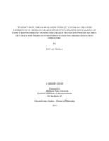 "If I don't do it, then who is going to do it" : centering the lived experiences of migrant college students to examine sensemaking of family responsibilities during the college transition process & carve out space for their counterstories in existing ...